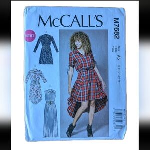 McCall's M7682 Petite Sewing Pattern UNCUT Size 6-14 & 4 Variations